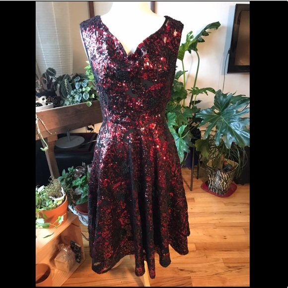Tracy Reese Sequin Solange Dress - Picture 1 of 6